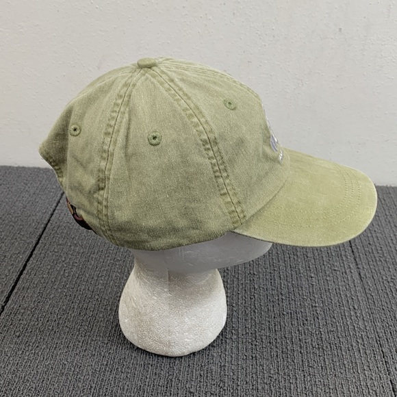 The Hang Out Bar & Grill Baseball Hat Unisex Adjustable Olive Green Strapback - Picture 8 of 15